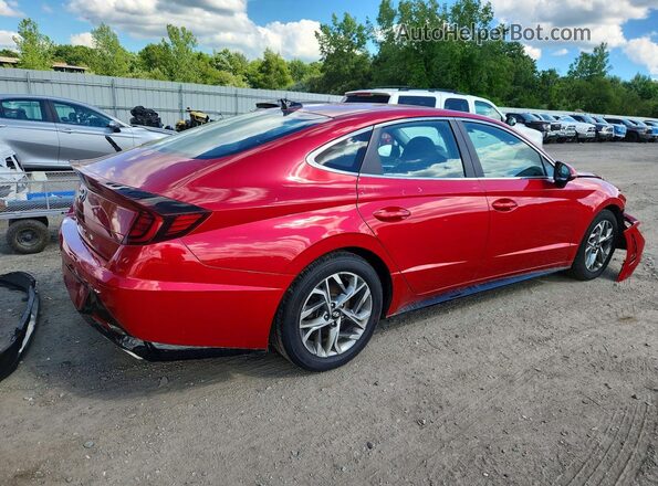 5NPEL4JAXMH063496 2021 HYUNDAI SONATA Red Tył prawy