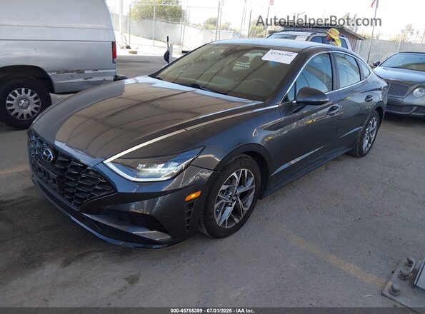 5NPEL4JAXMH106671 2021 HYUNDAI SONATA Gray Front left