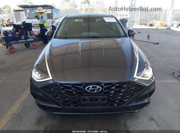 5NPEL4JAXMH106671 2021 HYUNDAI SONATA Gray Rear interior view
