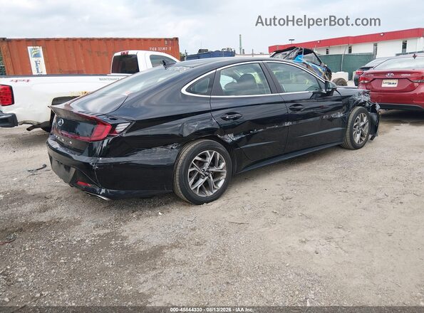 5NPEL4JAXMH122238 2021 HYUNDAI SONATA Black Trasero derecho