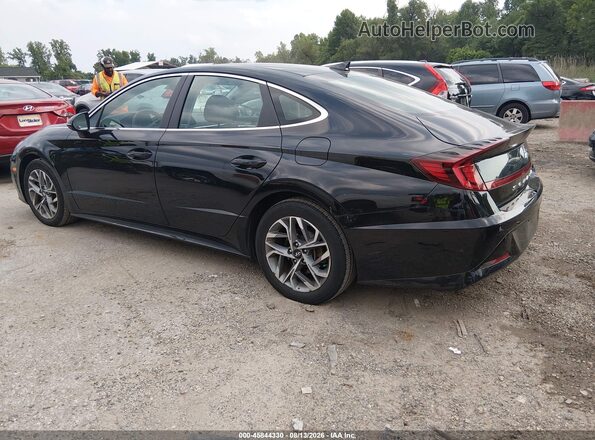 5NPEL4JAXMH122238 2021 HYUNDAI SONATA Black Trasero izquierdo