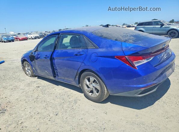 5NPLL4AG0MH024623 2021 HYUNDAI ELANTRA Blue Trasero izquierdo