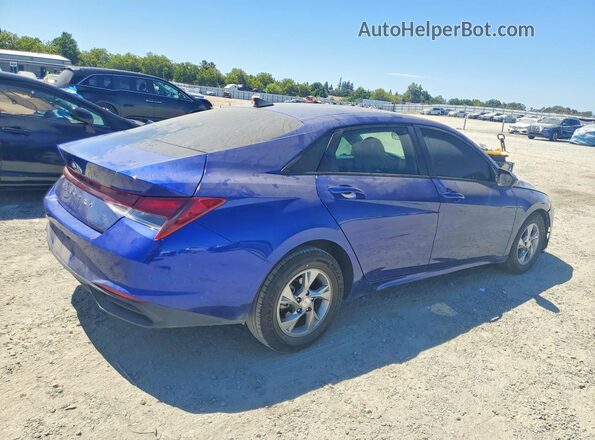 5NPLL4AG0MH024623 2021 HYUNDAI ELANTRA Blue Trasero derecho