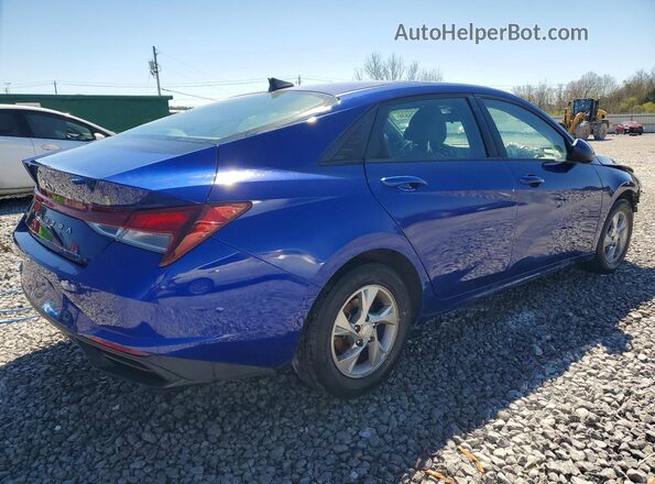 5NPLL4AG0MH039798 2021 HYUNDAI ELANTRA Blue Հետևի աջ