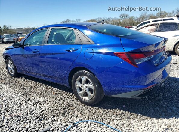 5NPLL4AG0MH039798 2021 HYUNDAI ELANTRA Blue Հետևի ձախ