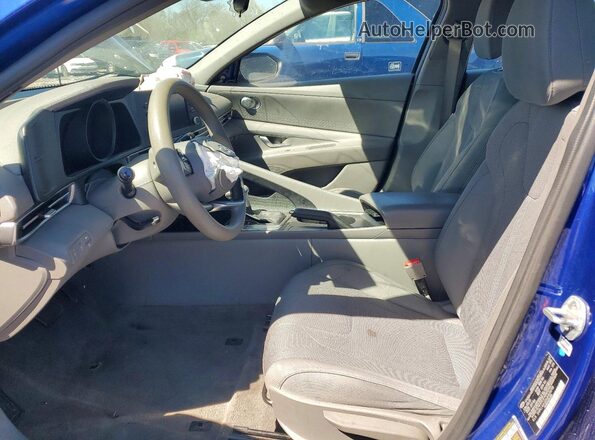 5NPLL4AG0MH039798 2021 HYUNDAI ELANTRA Blue Սալոնի դիմացի տեսք