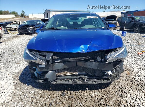 5NPLL4AG0MH039798 2021 HYUNDAI ELANTRA Blue Դիմացի տեսք