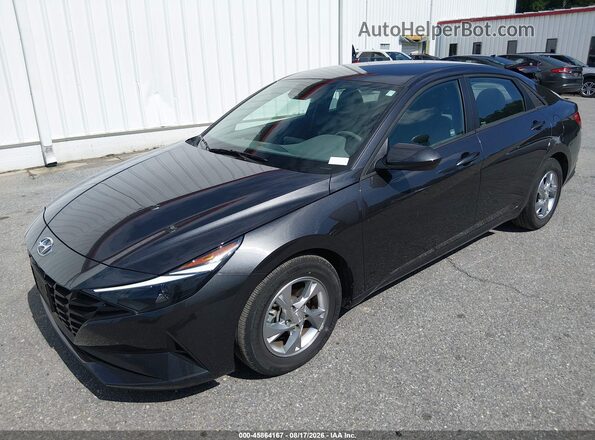 5NPLL4AG0MH042751 2021 HYUNDAI ELANTRA Black Առջևի ձախ երեք քառորդ տեսարան