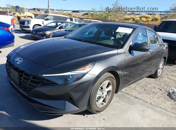 5NPLL4AG0MH045892 2021 HYUNDAI ELANTRA Gray Առջևի ձախ երեք քառորդ տեսարան