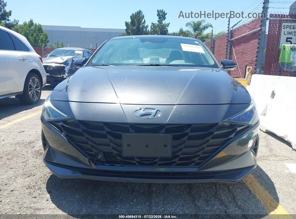 5NPLL4AG0MH048470 2021 HYUNDAI ELANTRA Черный Вид спереди