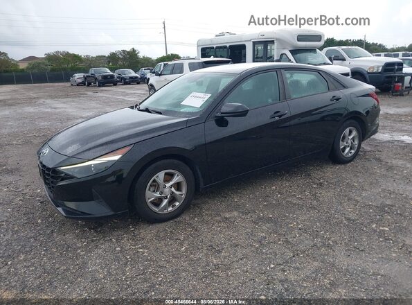 5NPLL4AG0MH049537 2021 HYUNDAI ELANTRA Black Передня ліва чверть