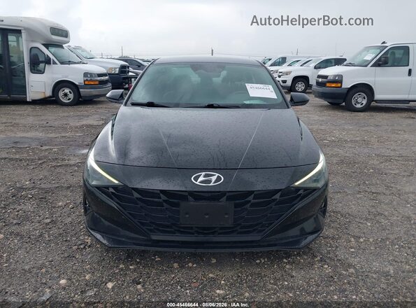 5NPLL4AG0MH049537 2021 HYUNDAI ELANTRA Black Вид щитка приладів