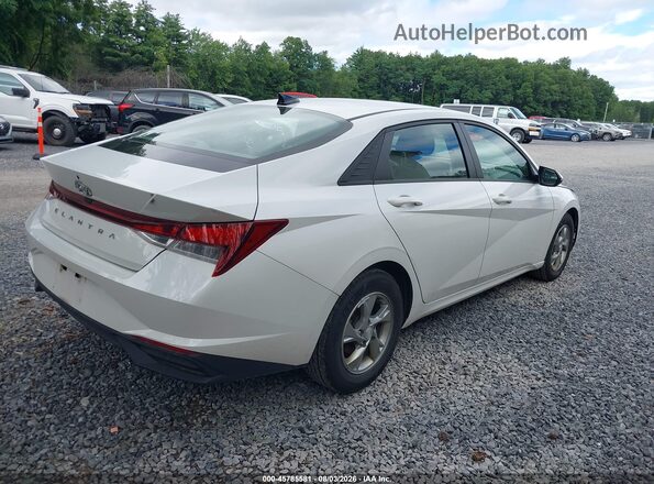5NPLL4AG0MH049618 2021 HYUNDAI ELANTRA White Задня права чверть