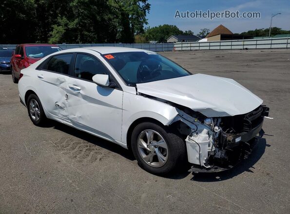 5NPLL4AG1MH038904 2021 HYUNDAI ELANTRA Белый Передняя правая четверть