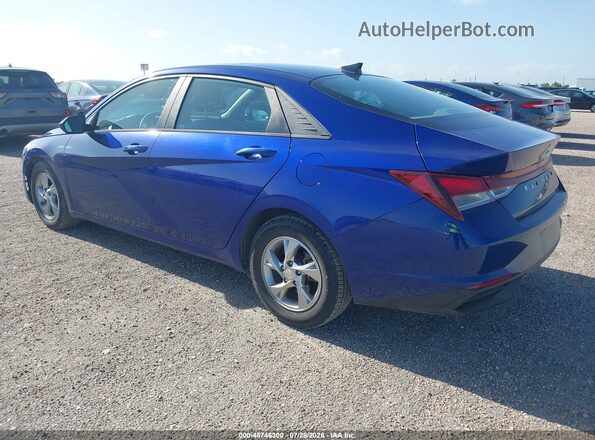 5NPLL4AG1MH042578 2021 HYUNDAI ELANTRA Blue Задня ліва чверть