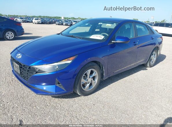5NPLL4AG1MH042578 2021 HYUNDAI ELANTRA Blue Передня ліва чверть