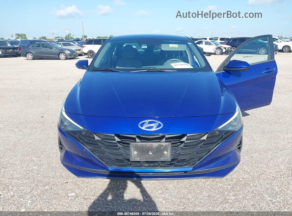 5NPLL4AG1MH042578 2021 HYUNDAI ELANTRA Blue Вид спереду