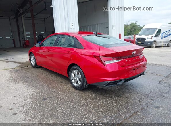 5NPLL4AG1MH045951 2021 HYUNDAI ELANTRA Red Rear left