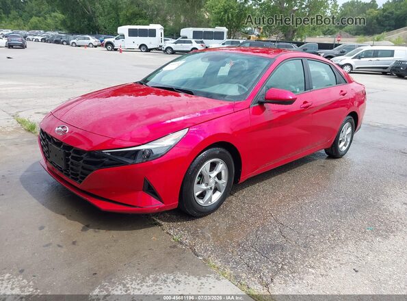 5NPLL4AG1MH045951 2021 HYUNDAI ELANTRA Red Front left