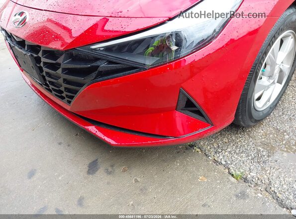 5NPLL4AG1MH045951 2021 HYUNDAI ELANTRA Red Instrument cluster view