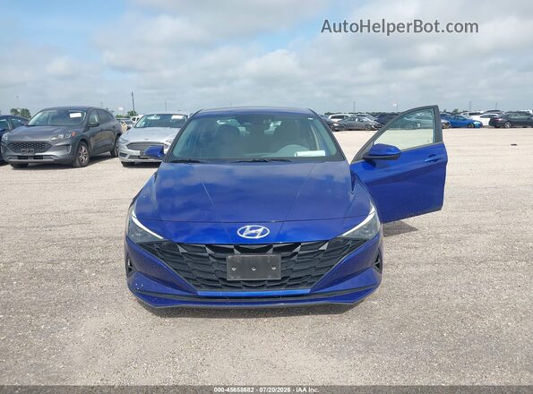 5NPLL4AG1MH048266 2021 HYUNDAI ELANTRA Blue Vista frontal