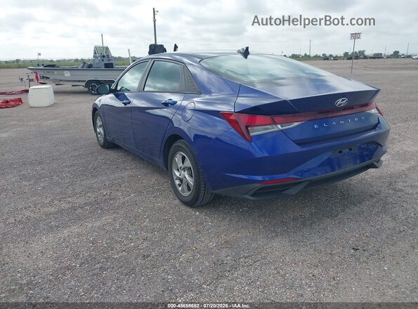 5NPLL4AG1MH048266 2021 HYUNDAI ELANTRA Blue Trasero izquierdo