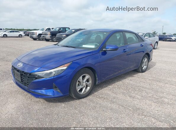 5NPLL4AG1MH048266 2021 HYUNDAI ELANTRA Blue Vista tres cuartos delantera izquierda