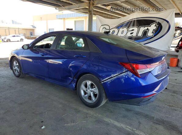 5NPLL4AG1NH060256 2022 HYUNDAI ELANTRA Blue Հետևի ձախ