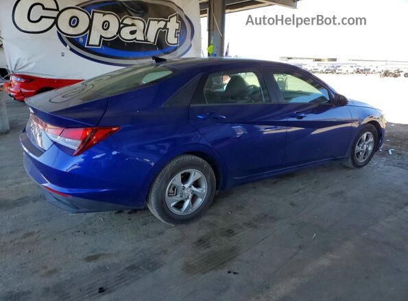 5NPLL4AG1NH060256 2022 HYUNDAI ELANTRA Blue Հետևի աջ