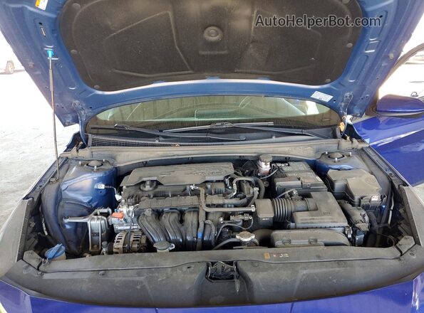 5NPLL4AG1NH060256 2022 HYUNDAI ELANTRA Blue Սալոնի հետևի տեսք