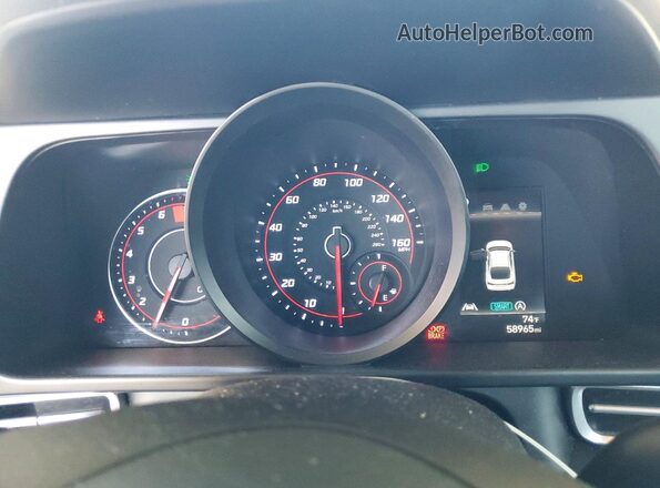 5NPLL4AG1NH060256 2022 HYUNDAI ELANTRA Blue Սարքավորումների վահանակի տեսք
