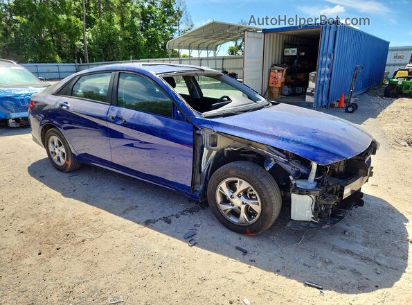 5NPLL4AG2MH014045 2021 HYUNDAI ELANTRA Blue წინა მარჯვენა