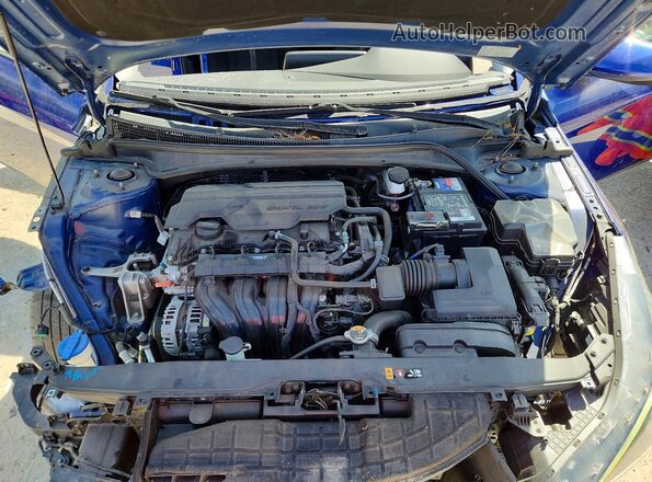 5NPLL4AG2MH014045 2021 HYUNDAI ELANTRA Blue უკანა სალონის ხედი
