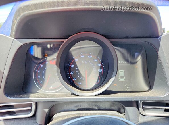 5NPLL4AG2MH014045 2021 HYUNDAI ELANTRA Blue ხელსაწყოთა პანელის ხედი