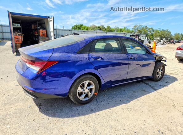 5NPLL4AG2MH014045 2021 HYUNDAI ELANTRA Blue უკანა მარჯვენა