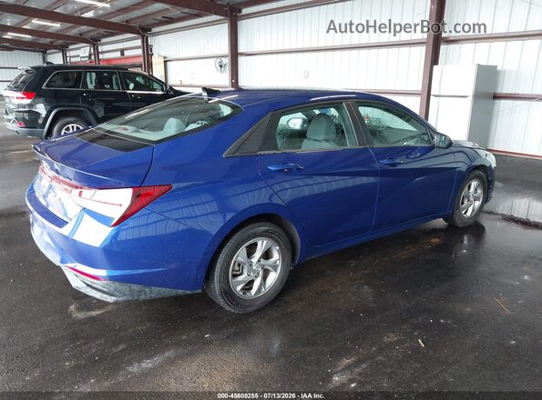 5NPLL4AG2MH044162 2021 HYUNDAI ELANTRA Blue Trasero derecho