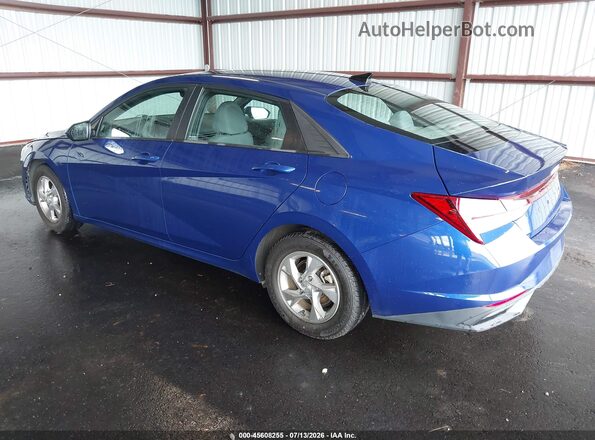 5NPLL4AG2MH044162 2021 HYUNDAI ELANTRA Blue Trasero izquierdo