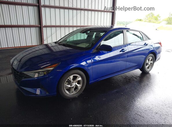 5NPLL4AG2MH044162 2021 HYUNDAI ELANTRA Blue Vista tres cuartos delantera izquierda