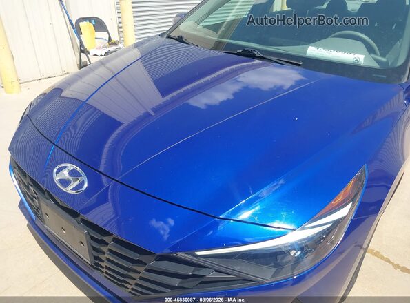 5NPLL4AG2MH046364 2021 HYUNDAI ELANTRA Blue Widok z przodu