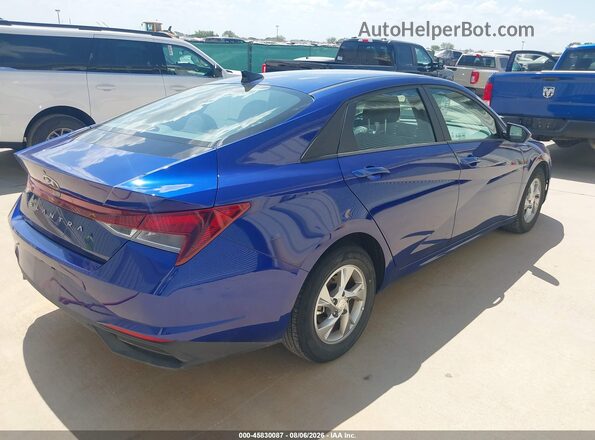 5NPLL4AG2MH046364 2021 HYUNDAI ELANTRA Blue Tył prawy