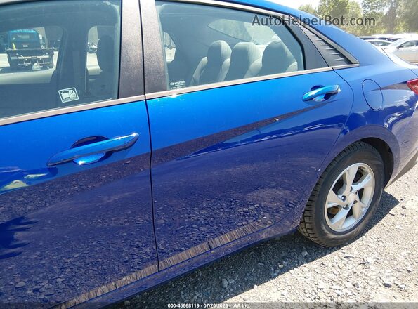 5NPLL4AG2MH048311 2021 HYUNDAI ELANTRA Blue უკანა სალონის ხედი