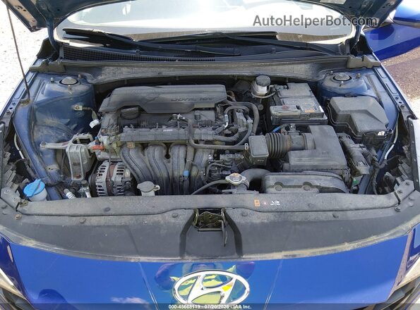 5NPLL4AG2MH048311 2021 HYUNDAI ELANTRA Blue უკანა ხედი