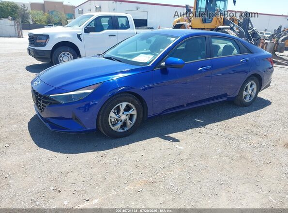 5NPLL4AG2MH049412 2021 HYUNDAI ELANTRA Blue Przód lewy