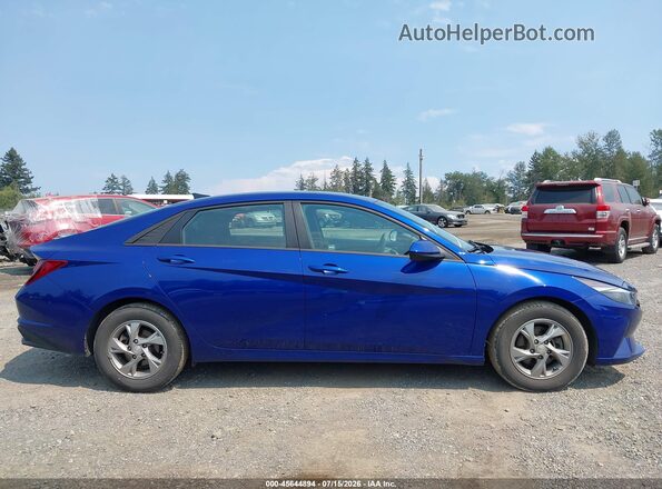 5NPLL4AG2MH050026 2021 HYUNDAI ELANTRA Blue Rear interior view