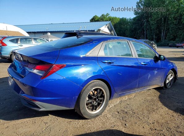 5NPLL4AG2NH073470 2022 HYUNDAI ELANTRA Blue Հետևի աջ