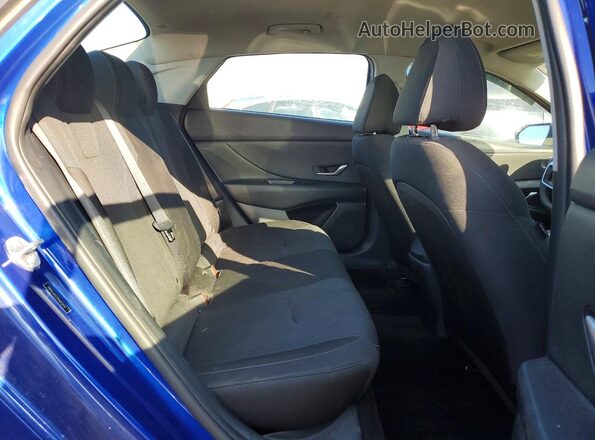 5NPLL4AG2NH073470 2022 HYUNDAI ELANTRA Blue Հետևի նստատեղերի տեսք