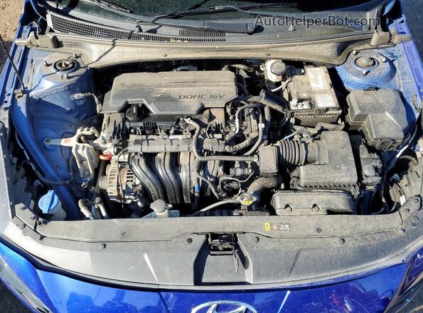 5NPLL4AG2NH073470 2022 HYUNDAI ELANTRA Blue Սալոնի հետևի տեսք