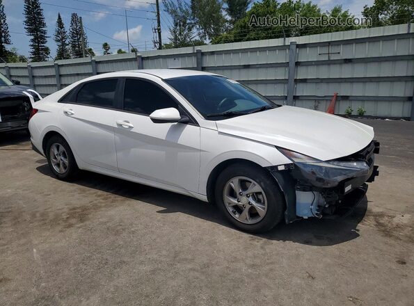 5NPLL4AG3MH043375 2021 HYUNDAI ELANTRA White Przód prawy