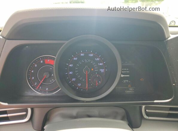5NPLL4AG3MH043375 2021 HYUNDAI ELANTRA White Widok zestawu wskaźników