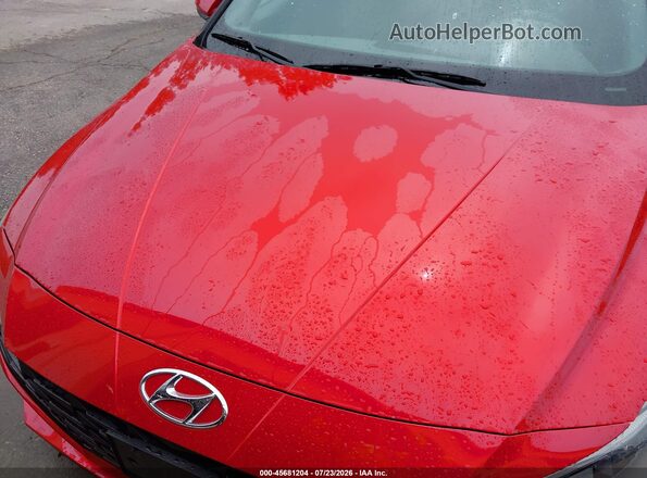 5NPLL4AG3MH045952 2021 HYUNDAI ELANTRA Red Front view
